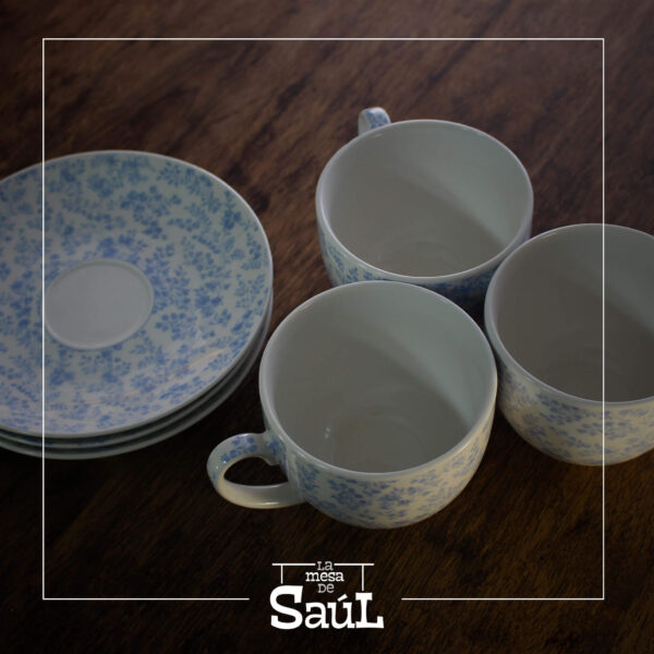 Trio de Tazas Florales