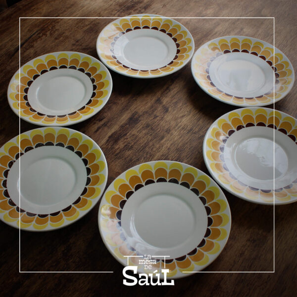 Set de Platos Sicodelia años 60 - Imagen 4